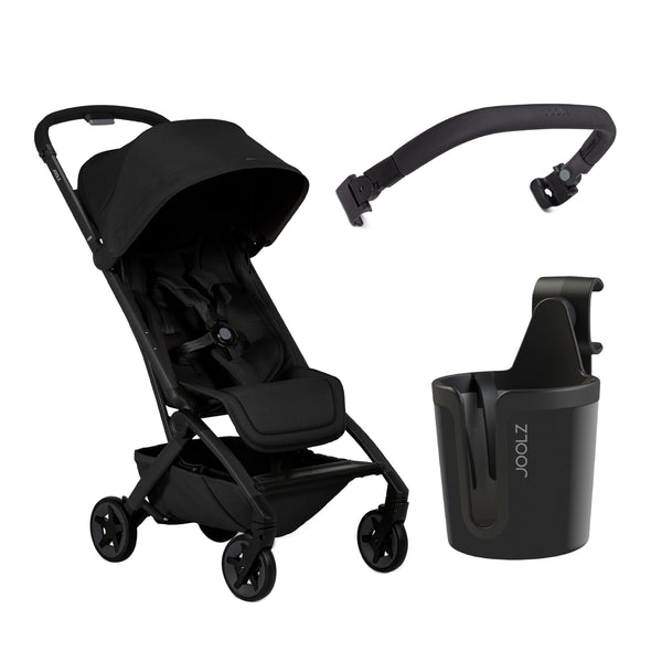 Lightweight Aer2 Baby Stroller with Bumper Bar & Cup Holder | Easy Fold One-Hand | Newborn to Toddler Travel Buggy | Comfortable Reclining Seat | 83×45×105 CM