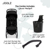 Lightweight Aer2 Baby Stroller with Bumper Bar & Cup Holder | Easy Fold One-Hand | Newborn to Toddler Travel Buggy | Comfortable Reclining Seat | 83×45×105 CM