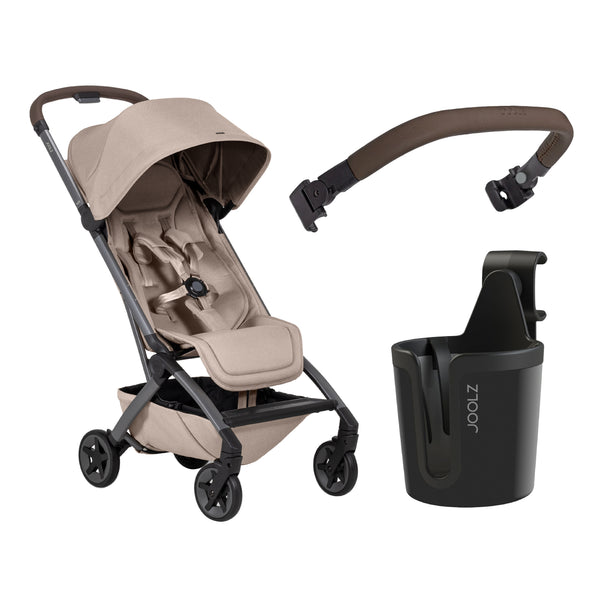 Lightweight Aer2 Baby Stroller with Bumper Bar & Cup Holder | Easy Fold One-Hand | Newborn to Toddler Travel Buggy | Comfortable Reclining Seat | 83×45×105 CM-Forest Green