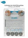 Fast Flow Baby Teat 6+ Months | Anti-Colic Bottle Nipple | BPA-Free Silicone | Soft Feeding Teat for Infants | Mimics Breast | Pack of 2 | 6.5x6.5x6.5 CM