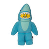 Manhattan Toys LEGO Shark Suit Guy Plush Character Toy, Soft Collectible Costume Doll for Kids, Cute Room Decor, Gift for Boys & Girls, Stuffed Figure, 17.8W x 9D x 35.5H cm