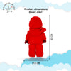 Manhattan Toys LEGO Ninjago Kai Plush Character Toy, Soft Collectible Ninja Doll for Kids, Bedroom Decor, Gift for Boys & Girls, Stuffed Figure, 17.8W x 9D x 35.5H cm