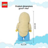 Manhattan Toys LEGO Hot Dog Small Plush Character Toy, Soft Collectible Costume Doll for Kids, Cute Room Decor, Gift for Boys & Girls, Stuffed Figure, 23.9 cm