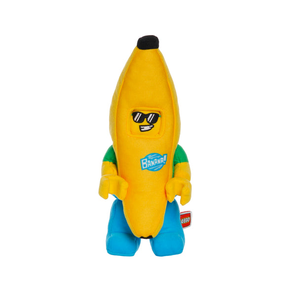Manhattan Toys LEGO Banana Guy Small Plush Character Toy, Soft Collectible Costume Doll for Kids, Cute Room Decor, Gift for Boys & Girls, Stuffed Figure, 23.9 cm