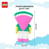 Manhattan Toys LEGO Watermelon Guy Small Plush Character Toy, Soft Collectible Costume Doll for Kids, Cute Room Decor, Gift for Boys & Girls, Stuffed Figure, 23.9 cm