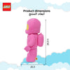 Manhattan Toys LEGO Pink Astronaut Plush Character Toy, Soft Collectible Space Doll for Kids, Room Decor, Gift for Boys & Girls, Stuffed Figure, 17.8W x 9D x 35.5H cm
