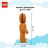 Manhattan Toys LEGO Gingerbread Man Plush Character Toy, Soft Collectible Holiday Doll for Kids, Festive Room Decor, Gift for Boys & Girls, Stuffed Figure, 23.9 cm