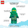 Manhattan Toys LEGO Ninjago Lloyd Plush Character Toy, Soft Collectible Ninja Doll for Kids, Bedroom Decor, Gift for Boys & Girls, Stuffed Figure, 17.8 cm