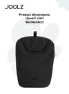Aer² Basket Bag | One-Hand Access & Easy Fold | Extra Storage | Secure & Durable Material | Compatible with Joolz Aer2 Buggy | 46x14x34 cm - black