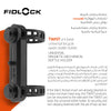 Universal Magnetic-Mechanical Bottle Holder Base | Twist Uni Base with Cable Ties | Fits 28–62 mm Bike Tubes | Strong Non-Slip Mount for All Twist Modules | 7 x 2.5 x 1.5 cm