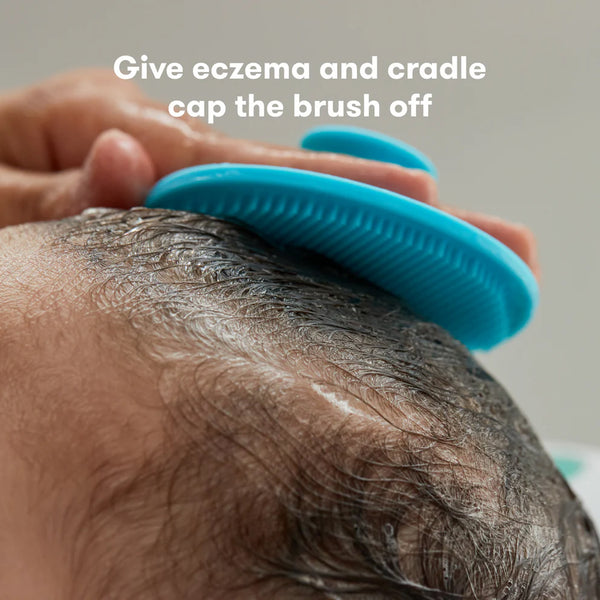 Frida Baby DermaFrida The SkinSoother Baby Bath Brush | Cradle Cap Brush for Babies, Baby Essential for Dry Skin, Cradle Cap Treatment and Eczema