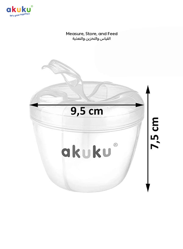 4-Compartment Powdered Milk Dispenser | Baby Formula Storage Box | Airtight Rotating Lid | Travel-Friendly | Holds 32 Scoops | BPA-Free | Hygienic & Safe