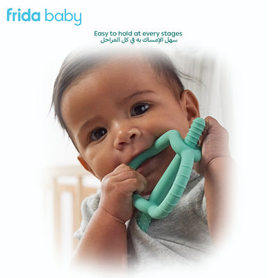 Get-A-Grip Teether – 3-in-1 Silicone Teething Toy, Easy-Hold Design, BPA-Free, Textured for Gum Relief, Soothes Sore Gums, Baby Essentials for 3+ Months