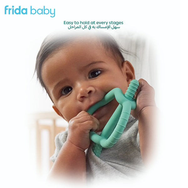 Get-A-Grip Teether – 3-in-1 Silicone Teething Toy, Easy-Hold Design, BPA-Free, Textured for Gum Relief, Soothes Sore Gums, Baby Essentials for 3+ Months