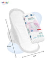 Akuku - Postpartum Pads with Wings | Slim Breathable Organic Cotton | Leak-Proof & Odor Control | 10 Pcs | 28 x 9 x 0.5 cm | Hypoallergenic & Discreet Use
