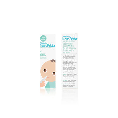 Frida Baby NoseFrida Nasal Saline Spray, Baby Saline Drops + Spray to Soften Nasal Passages, 0.68 fl oz