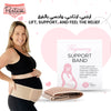 Pregnancy Support Band | Comfortable Belly & Back Support | Adjustable | Breathable Cotton | Antibacterial Fabric | One Size Fits Most (6/8 to 18/20)