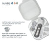 Electric Nasal Aspirator with Rechargeable Battery | 5 Suction Levels | 3 Soft Silicone Nozzles | Heat Sterilizable | Lullabies & Lights | Hygienic Case | Portable Baby Nose Cleaner