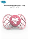 Orthodontic Pacifier | Prime Rose | 100% Soft Silicone | Ideal for Newborns | BPA Free | Promotes Healthy Mouth Development | Breathable Design | Easy Cleaning & Sterilization | 0-6 Months | Prime Rose