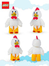 Manhattan Toys LEGO Chicken Suit Guy Plush Character Toy, Collectible Costume Doll for Kids, Cute Room Decor, Gift for Boys & Girls, Soft Stuffed Figure, 15.2 cm
