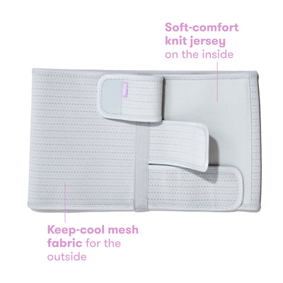 Frida Mom Belly Binder: Postpartum Recovery, Abdominal Support for Natural Delivery & C-Section Recovery, 23cm High Adjustable Compression Wrap
