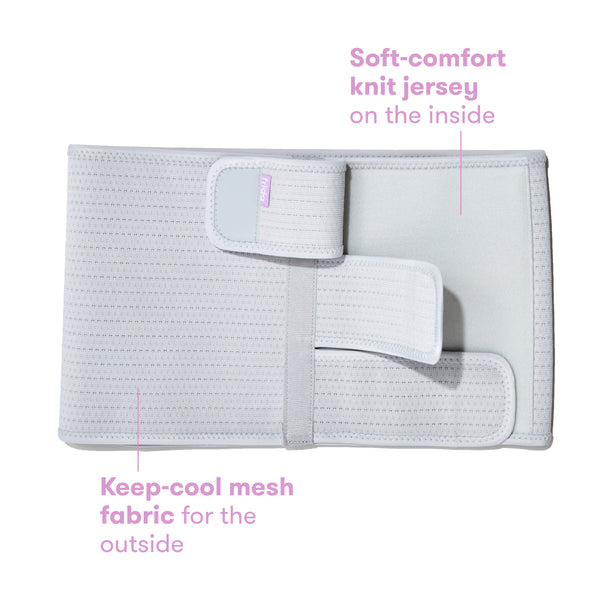Frida Mom Belly Binder: Postpartum Recovery, Abdominal Support for Natural Delivery & C-Section Recovery, 23cm High Adjustable Compression Wrap