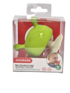 Mombella Mimi Mushroom Soothe Teether Toy for Babies 3+ Months – BPA-Free, Soft Silicone, Teething Relief, Easy-Grip Design, Free Clip Included - Green