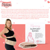 Pregnancy Support Band | Comfortable Belly & Back Support | Adjustable | Breathable Cotton | Antibacterial Fabric | One Size Fits Most (6/8 to 18/20)