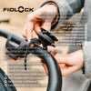 Universal VACUUM Handlebar Base Flex | Magnetic Smartphone Mount for Bicycles, Scooters & Strollers | 360° Rotatable | One-Handed Attachment | Fits 40 mm Bar Tubes | 6 × 4 × 3 cm