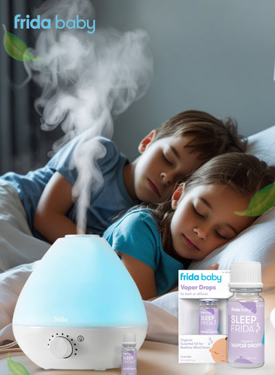 Sleep Frida Vapor Drops - Organic Lavender Essential Oil for Bath & Diffuser, Soothing Calming Vapors for Baby Relaxation & Bedtime, 9.5ml