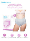Frida Mom Women's Postpartum Underwear for C-Section Recovery, Disposable High Waist, Seamless with Stretchy Support, Postpartum Essentials, Size Regular (Waist 28"-42" Stretched