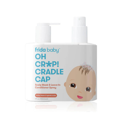 2-Step Cradle Cap Care Duo | Scalp Mask + Soothing Scalp Spray for Dry Flaky Baby Scalp | Gentle Hydration & Bath Time Care Set | 15 x 6 x 18 CM