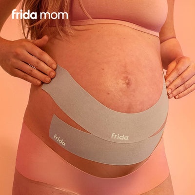 Pregnancy Belly Band Kinesiology Tape | Discreet Maternity Support | Back & Round Ligament Pain Relief | Waterproof Medical Grade Adhesive | 5.49m Roll with Storage Dispenser