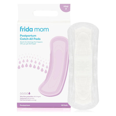 Frida Mom Postpartum Pads - Leak-Proof Maxi Pads with 6 Layers of Protection - Maximum Absorbency (18ct)