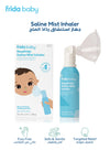 NoseFrida Saline Mist Inhaler – 100% Sterile Saline, Drug-Free, Gentle Micro-Mist for Congestion & Sore Throat Relief, Safe for All Ages – 80g