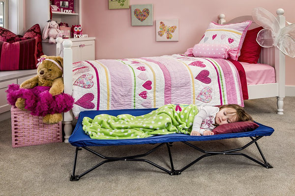 Regalo My Cot Portable Toddler Bed (Royal Blue) – Foldable Travel Cot, Lightweight & Sturdy Frame, No-Setup Design, Indoor & Outdoor Use, Perfect for Sleepovers & Camping
