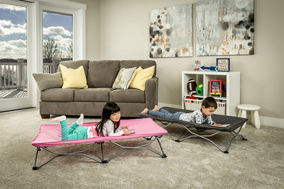 Regalo My Cot Portable Toddler Bed (Pink) – Foldable Travel Cot, Lightweight & Sturdy Frame, No-Setup Design, Indoor & Outdoor Use, Perfect for Sleepovers & Camping