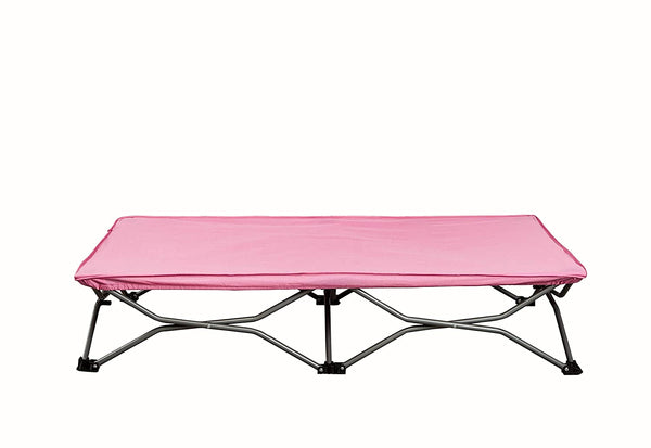 Regalo My Cot Portable Toddler Bed (Pink) – Foldable Travel Cot, Lightweight & Sturdy Frame, No-Setup Design, Indoor & Outdoor Use, Perfect for Sleepovers & Camping