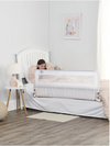 Regalo HideAway Bed Rail – Secure & Invisible Toddler Bed Guard, Easy Fold-Down, Sturdy Metal Frame, Breathable Mesh, Fits Twin to Queen Beds, No-Tool Setup