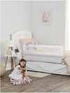 Regalo HideAway Bed Rail – Secure & Invisible Toddler Bed Guard, Easy Fold-Down, Sturdy Metal Frame, Breathable Mesh, Fits Twin to Queen Beds, No-Tool Setup