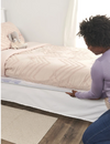 Regalo HideAway Bed Rail – Secure & Invisible Toddler Bed Guard, Easy Fold-Down, Sturdy Metal Frame, Breathable Mesh, Fits Twin to Queen Beds, No-Tool Setup