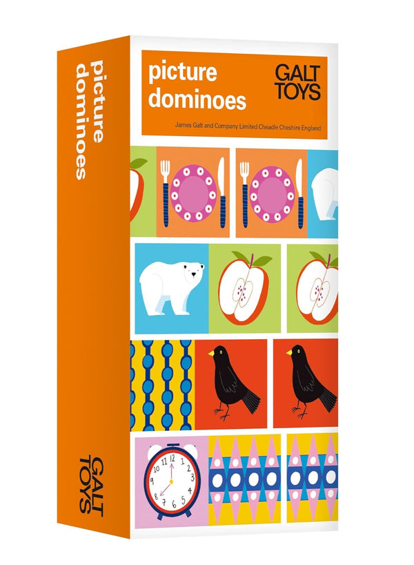 Classic Picture Dominoes Game | Fun Matching & Recognition Activity | 28 Colorful Cards | Develops Cognitive & Motor Skills | Ideal for Kids 4+ | Portable Box | 23 x 8.6 x 24 CM