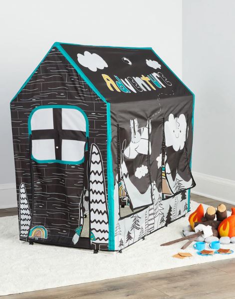 Woodland -Themed Kids Playhouse Tent – Indoor & Outdoor Fun | Easy Setup, Durable Fabric, Creative Camping Design | Perfect for Imaginative Playtime