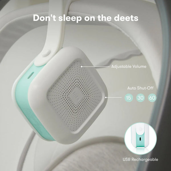 Frida Baby 2-in-1 Portable Sound Machine for Baby + Nightlight | White Noise Sound Machine for Baby with 5 Soothing Sounds & 3 Nightlight Modes | Travel Sound Machine Attaches to Strollers & Car Seats