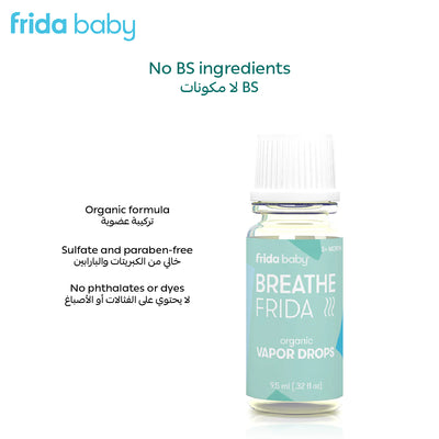 Organic Vapor Bath Drops for Baby | Soothing Lavender & Natural Essential Oils | Sulfate & Paraben Free | Gentle Aromatherapy for Bath & Diffuser | 9.5ml | Safe & Calming