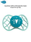 Orthodontic Pacifier | Nile Green | 100% Soft Silicone | Ideal for Newborns | BPA Free | Promotes Healthy Mouth Development | Breathable Design | Easy Cleaning & Sterilization | 0-6 Months
