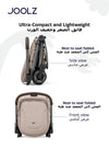 Aer² Newborn Nest to Seat | Compatible with Joolz Aer² Stroller | Airplane Friendly | Soft, Snug Protection | Adjustable Leg Rest | UPF 50+ Sun Protection | 0–15kg - Sandy Taupe