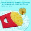 Novelty Baby Teether French Fries Design | 100% Food-Grade Silicone Teething Toy | BPA-Free Soothing Gum Massager for Infants | Funny Cute Photo Prop Gift | 3+ Months |(French Fries Design)
