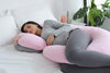PharMeDoc Pregnancy Pillows, C-Shape Full Body Pillow – Jersey Cover Pink – Pregnancy Pillows for Sleeping – Body Pillows for Adults, Maternity and Pregnancy Pillow