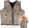bblüv Näj - Sand Neoprene Swim Vest | Kids Swim Trainer with Adjustable Floaties | Flotation Aid for Pool & Beach | Safe Gilet for Children 1-3 Years | SPF 50+ Sun Protection - Sand